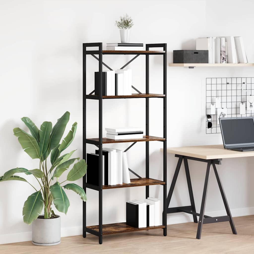 Bücherregal Geräucherte Eiche 40 X 30 X 85 Cm Holzwerkstoff
