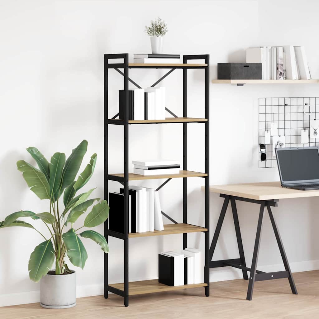 Bücherregal Geräucherte Eiche 40 X 30 X 85 Cm Holzwerkstoff