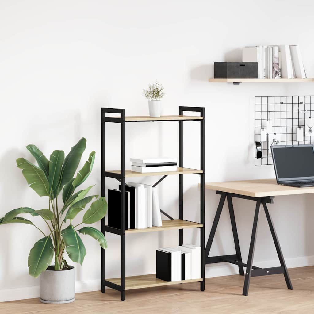 Bücherregal Geräucherte Eiche 40 X 30 X 85 Cm Holzwerkstoff