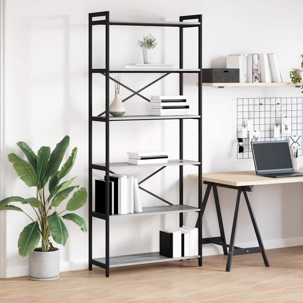 Bücherregal Geräucherte Eiche 40 X 30 X 85 Cm Holzwerkstoff