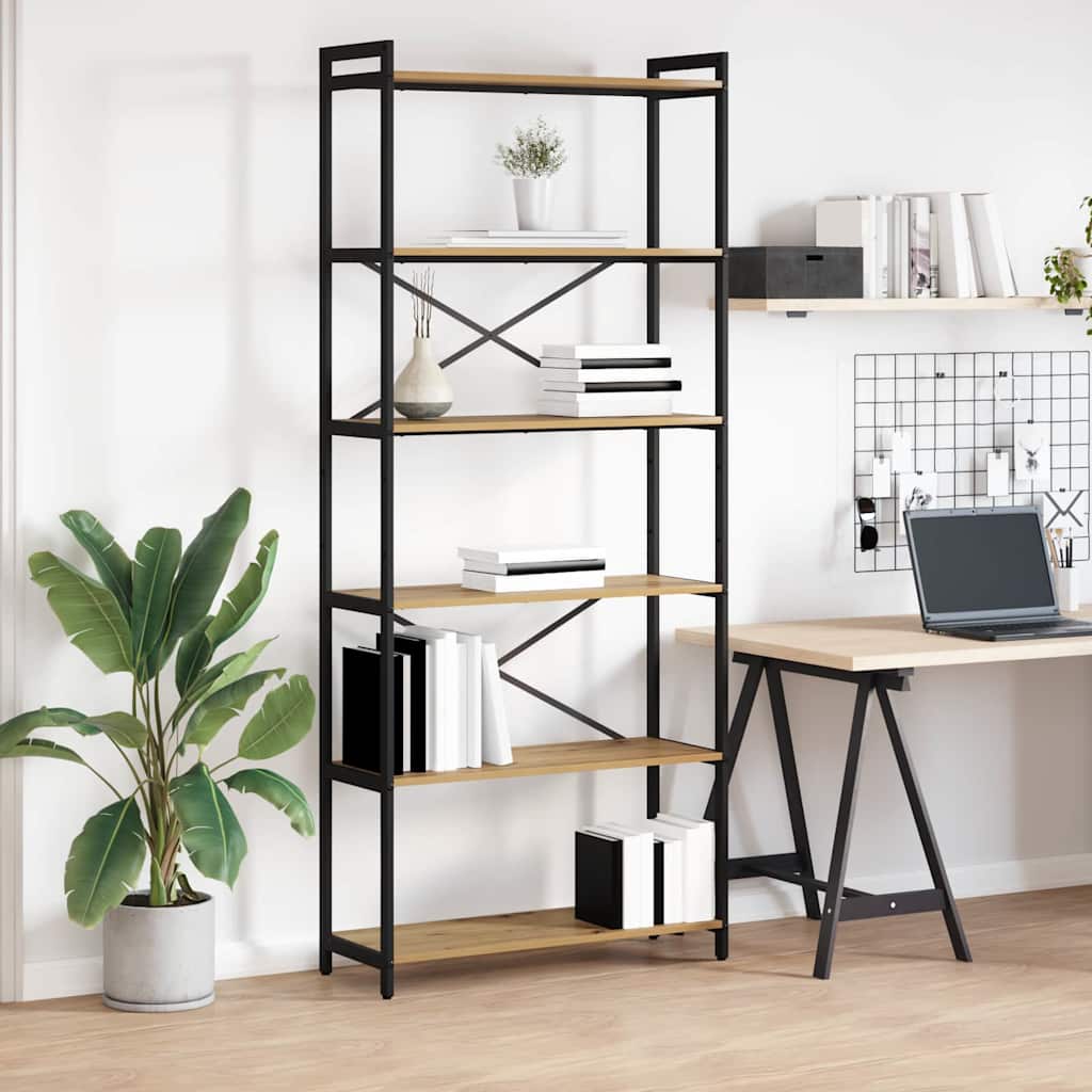 Bücherregal Geräucherte Eiche 40 X 30 X 85 Cm Holzwerkstoff
