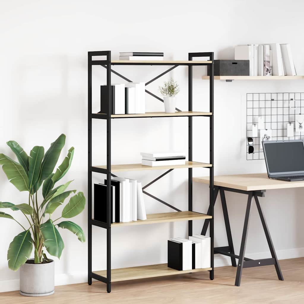 Bücherregal Geräucherte Eiche 40 X 30 X 85 Cm Holzwerkstoff
