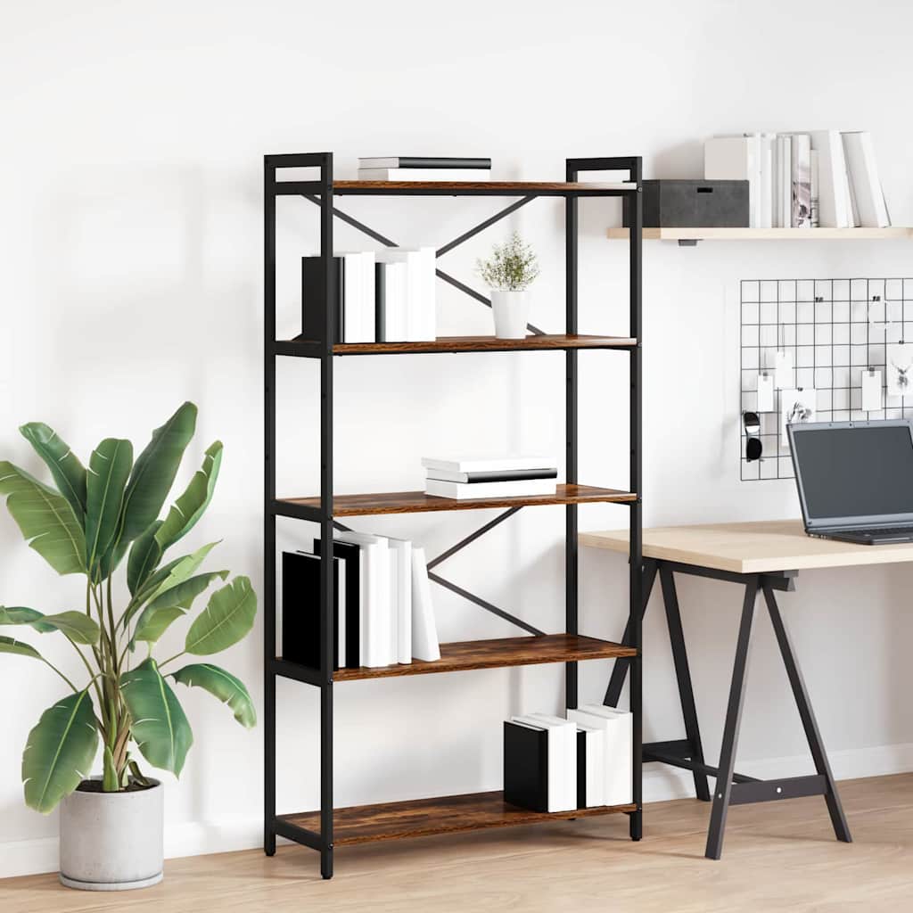Bücherregal Geräucherte Eiche 40 X 30 X 85 Cm Holzwerkstoff