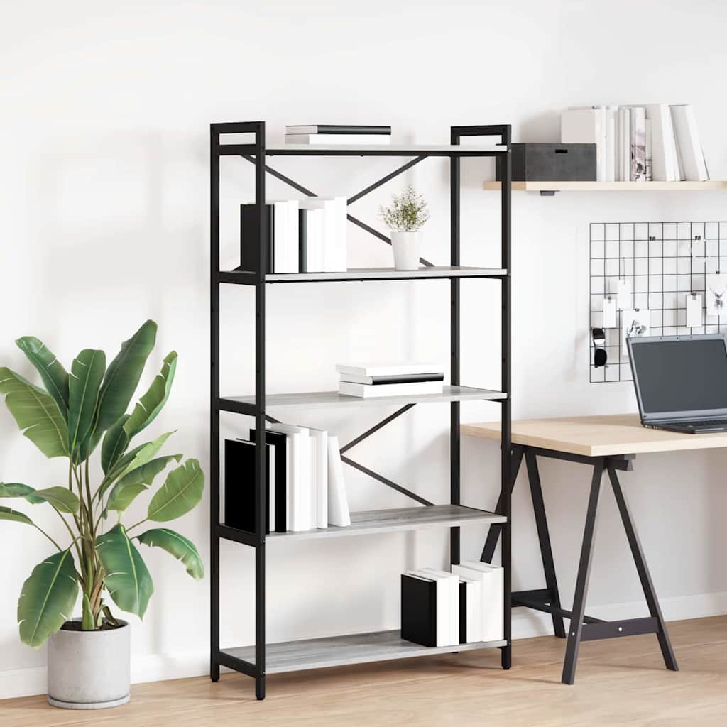 Bücherregal Geräucherte Eiche 40 X 30 X 85 Cm Holzwerkstoff
