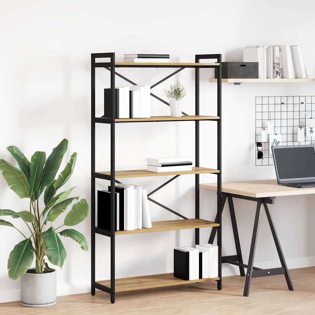 Bücherregal Geräucherte Eiche 40 X 30 X 85 Cm Holzwerkstoff