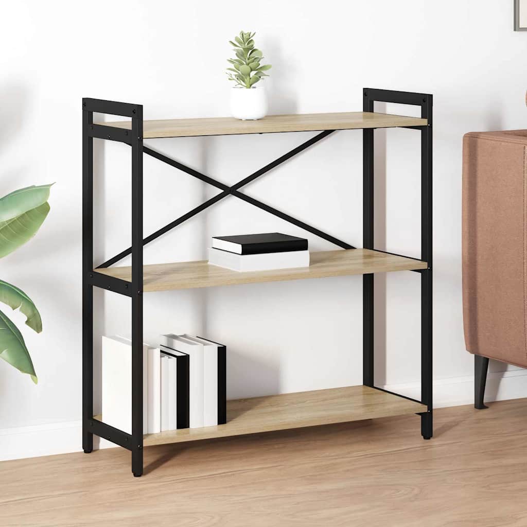 Bücherregal Geräucherte Eiche 40 X 30 X 85 Cm Holzwerkstoff