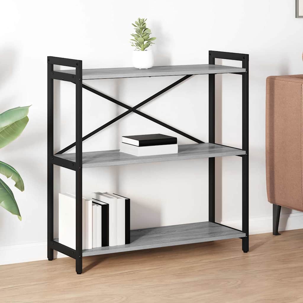 Bücherregal Geräucherte Eiche 40 X 30 X 85 Cm Holzwerkstoff