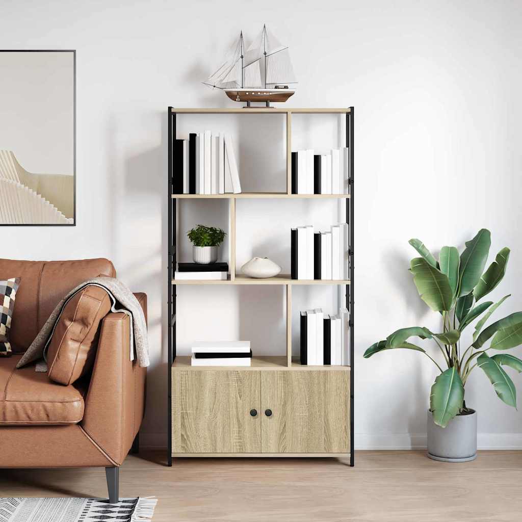 Bücherregal Geräucherte Eiche 80 X 30 X 155,5 Cm Holzwerkstoff