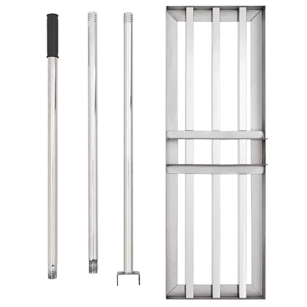 Garten Nivellierrechen Silber 75 X 25 X 200 Cm