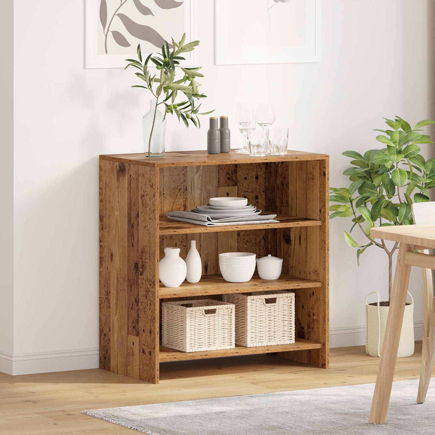 Sideboard Braun 70 X 41 X 75 Cm Holzwerkstoff