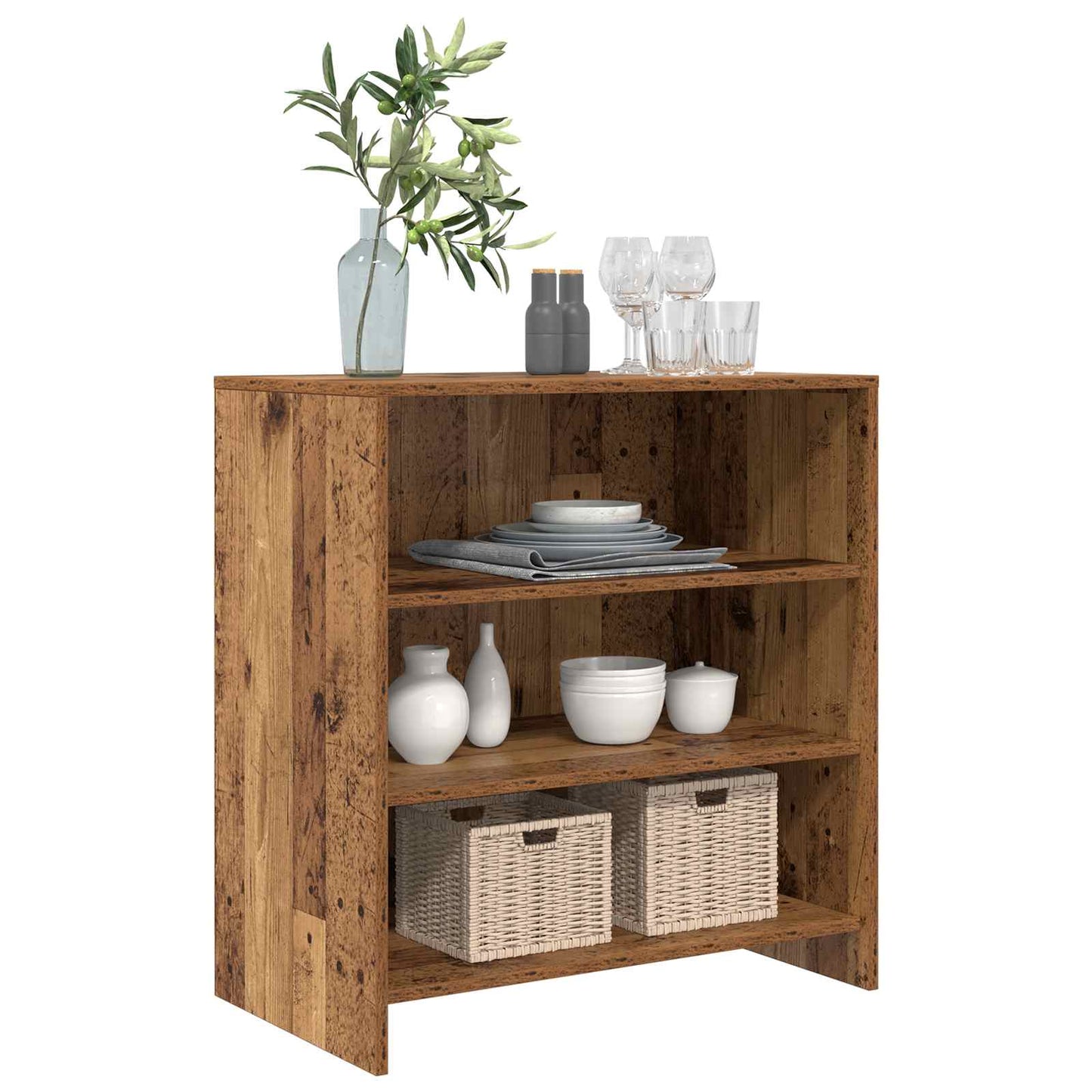 Sideboard Braun 70 X 41 X 75 Cm Holzwerkstoff