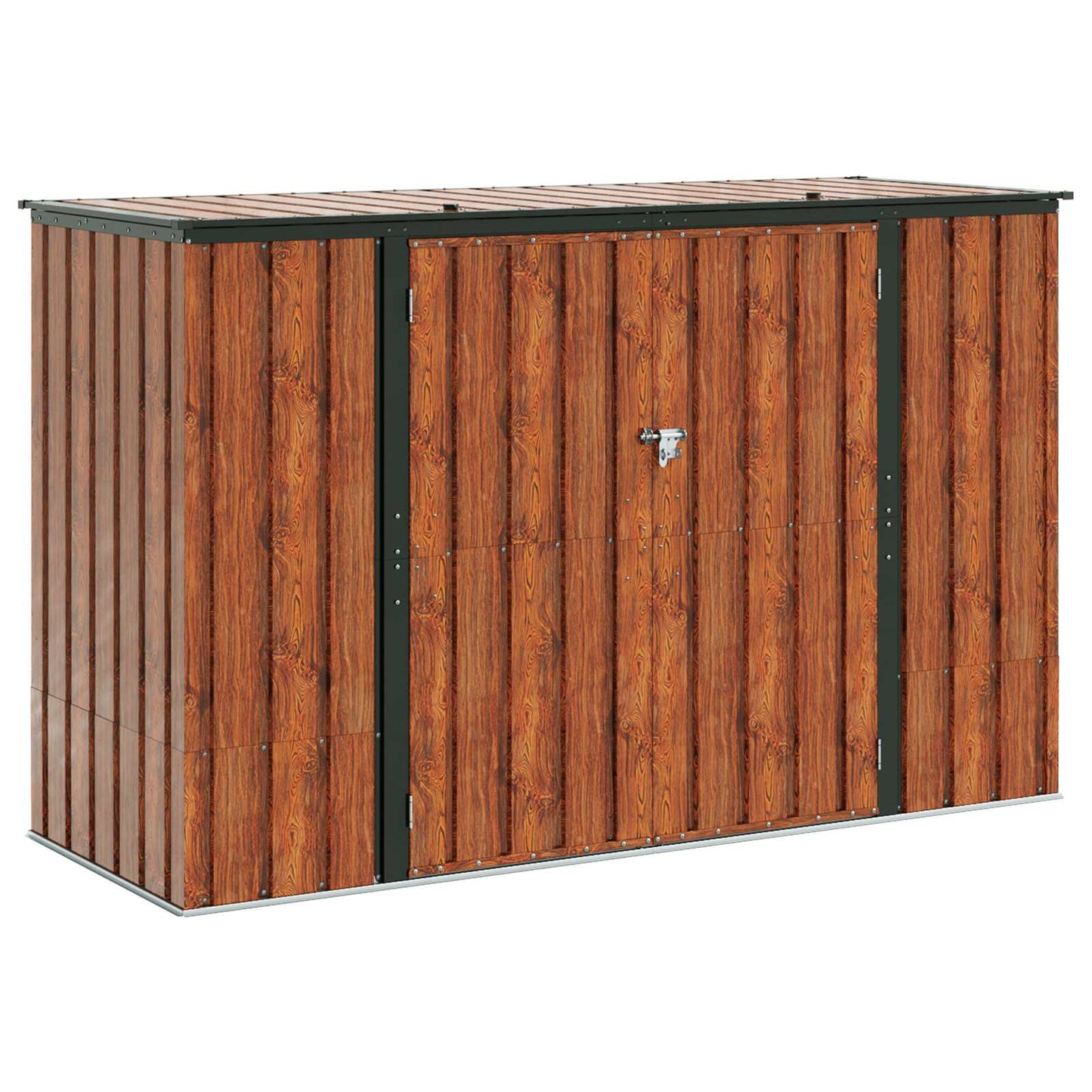 Gartenlagerbox 214 X 82 X 132 Cm Stahl
