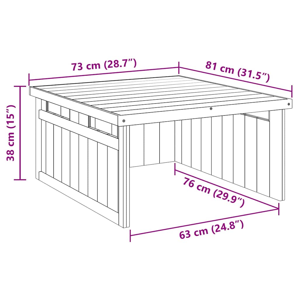Rasenmäher Garage Braun 73,5 X 81,5 X 38,5 Cm