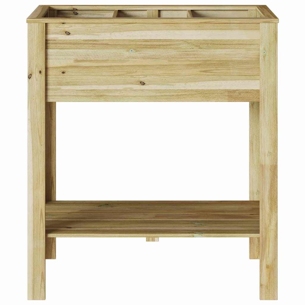 Hoher Pflanzer Mit Regal Braun 85,5 X 46,5 X 96 Cm