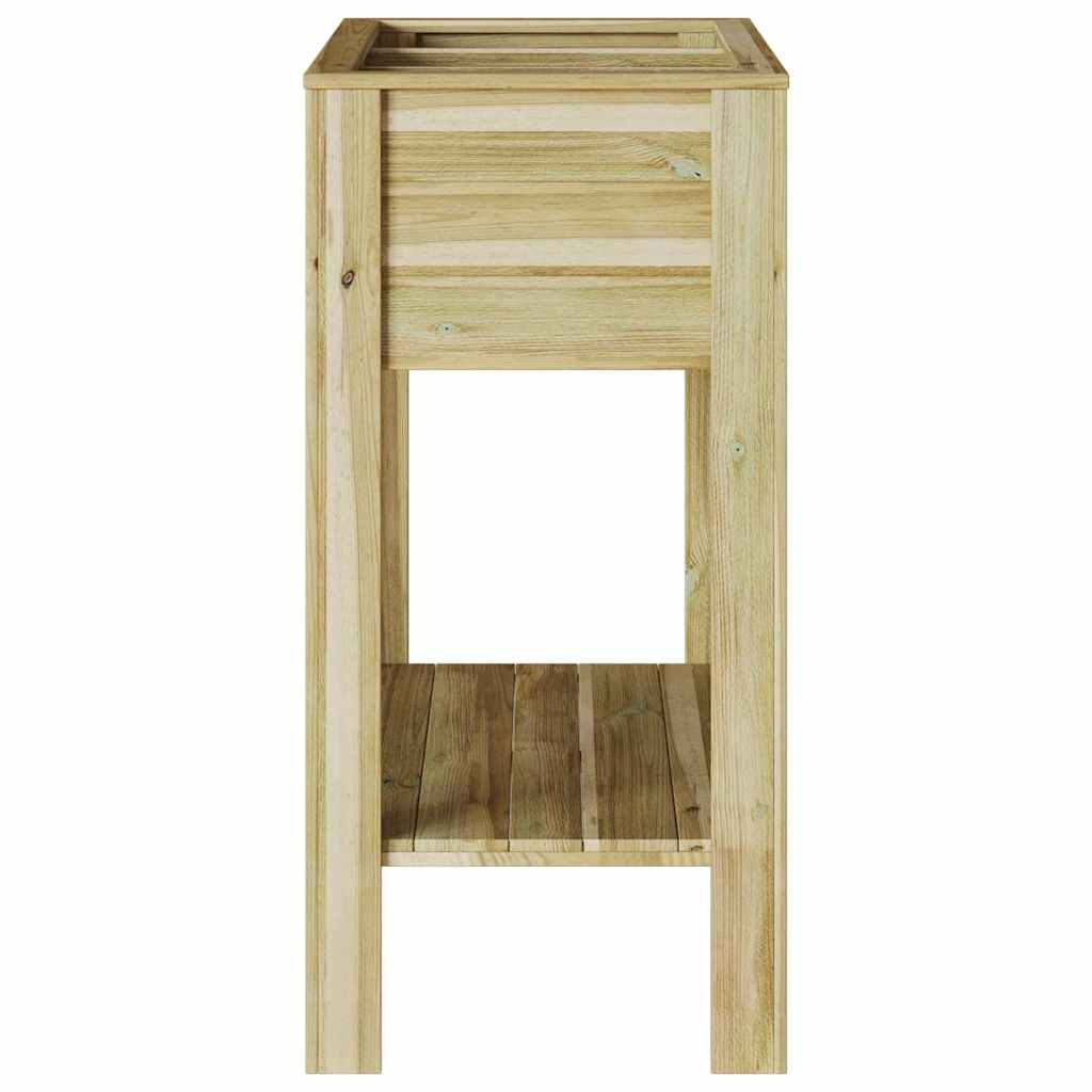 Hoher Pflanzer Mit Regal Braun 85,5 X 46,5 X 96 Cm