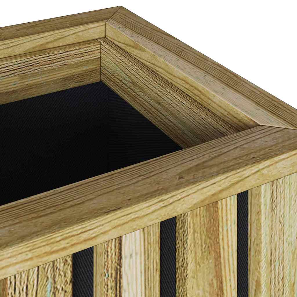 Pflanzkästen Braun 33 X 33 X Imprägniertes Kiefernholz