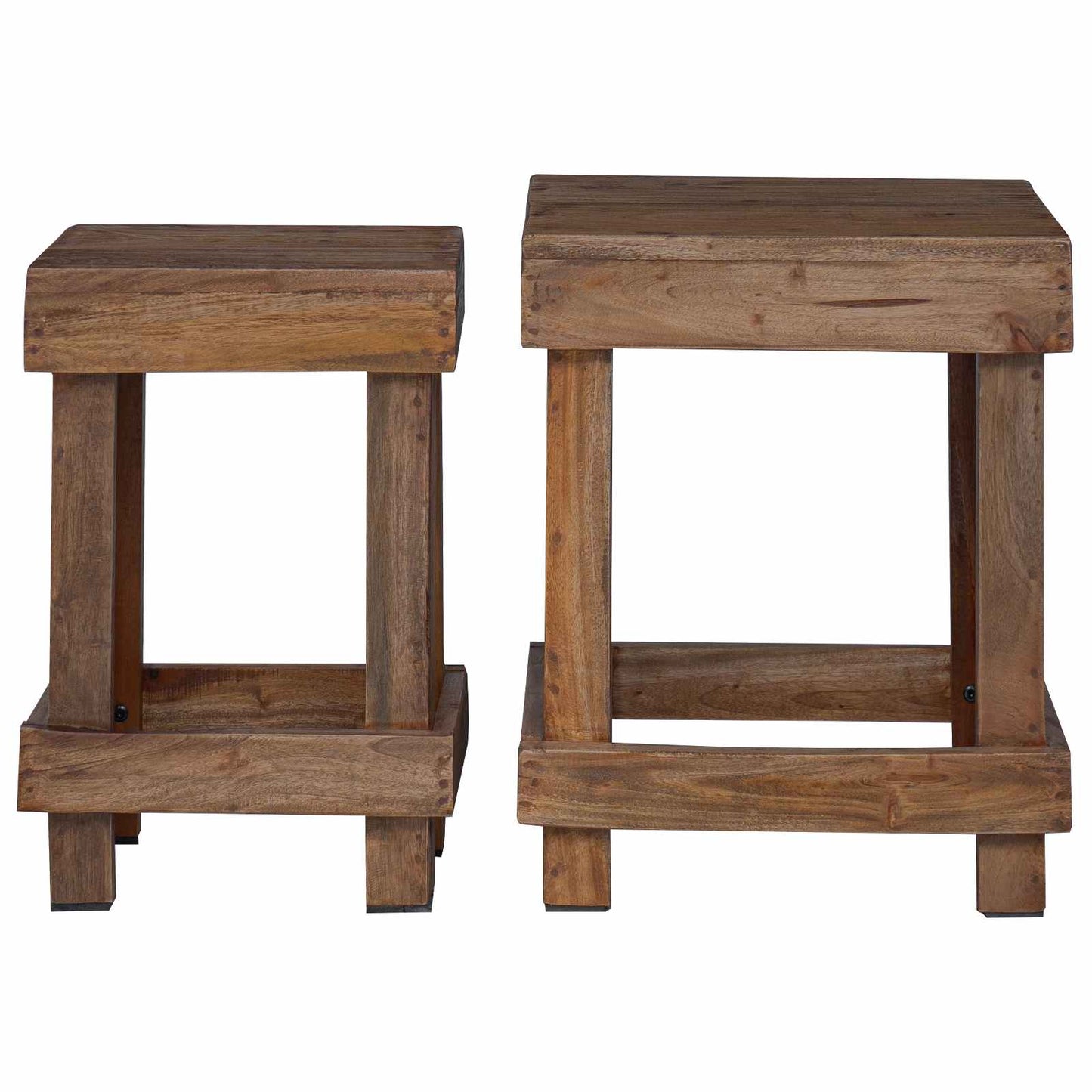 Pflanzenständer 2 Pcs Braun 70 X 11 X 27 Cm Mahagoni Holz