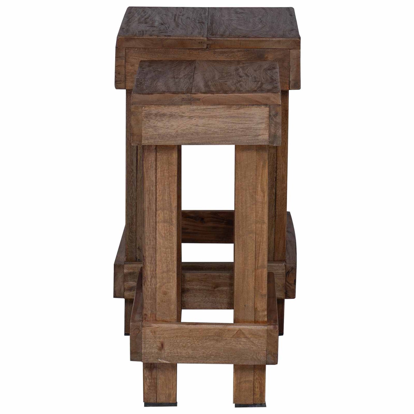 Pflanzenständer 2 Pcs Braun 70 X 11 X 27 Cm Mahagoni Holz
