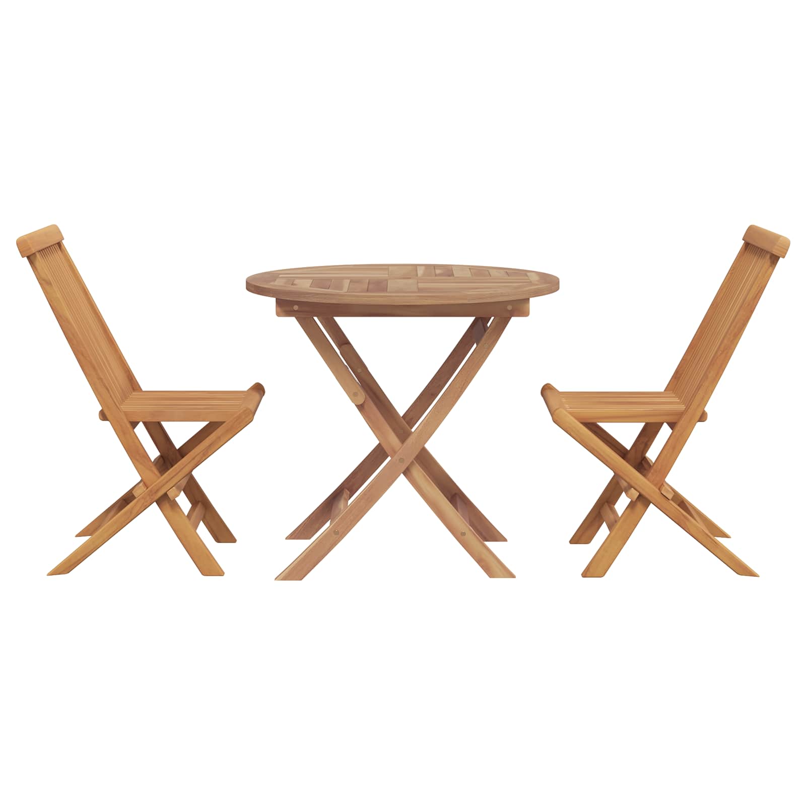 5-Tlg. Garten-Essgruppe Massivholz Teak