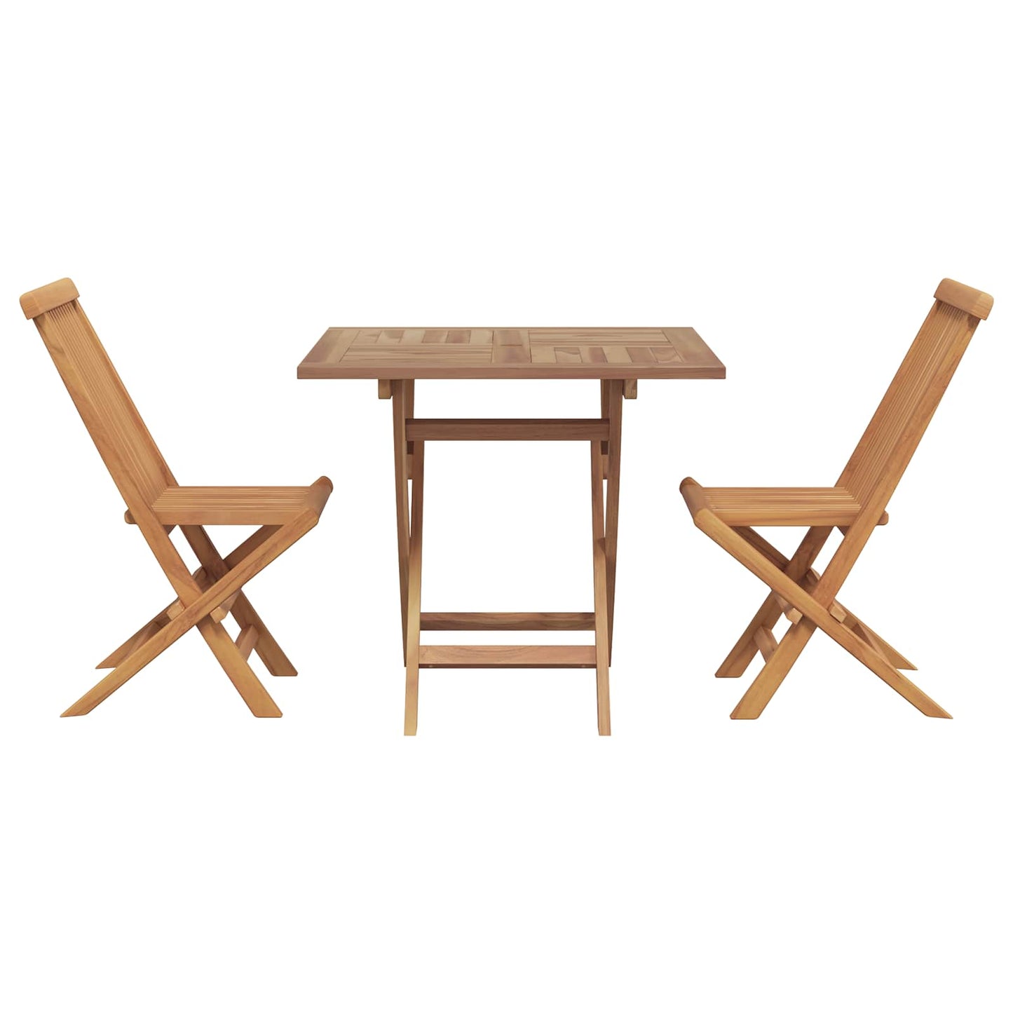 5-Tlg. Garten-Essgruppe Massivholz Teak