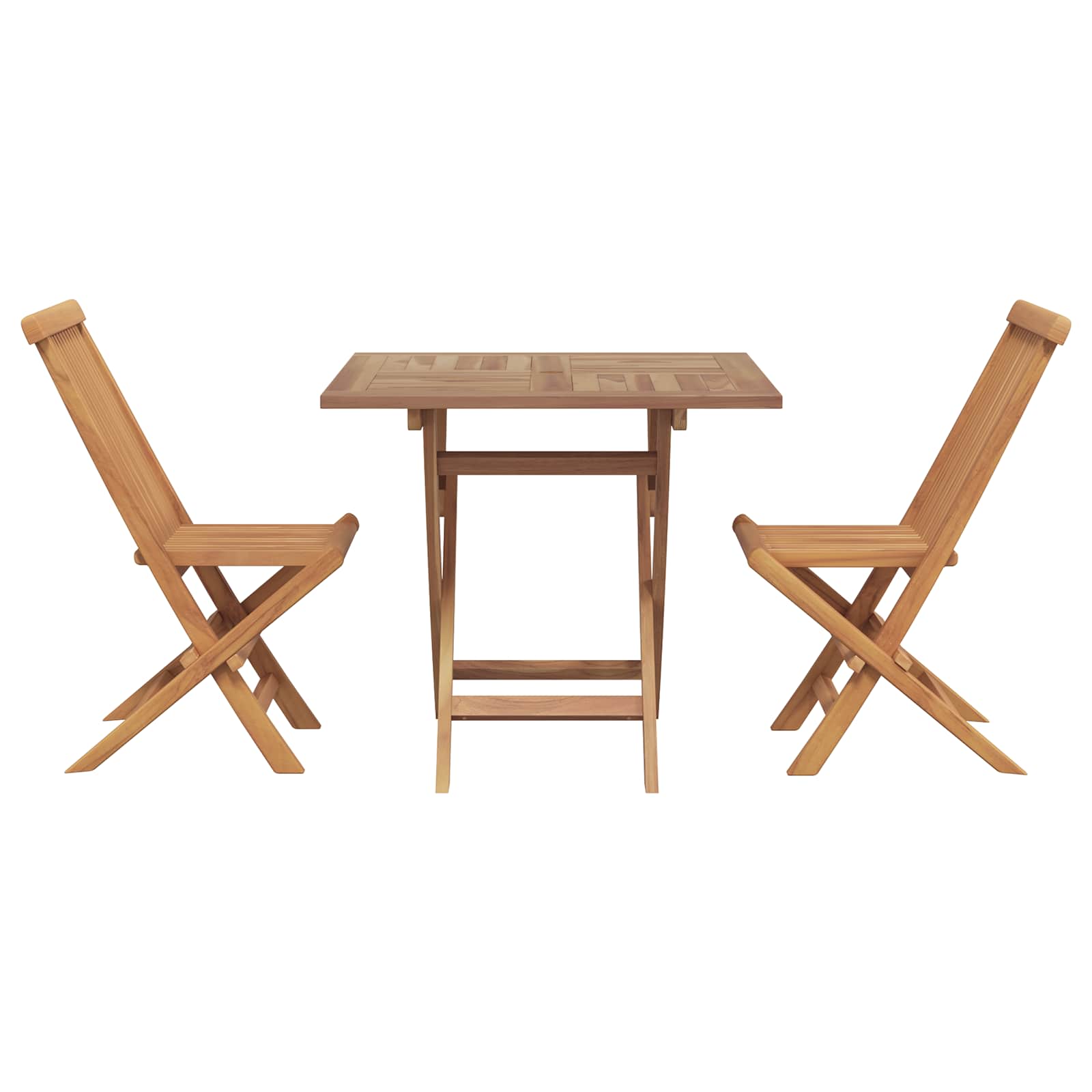 5-Tlg. Garten-Essgruppe Massivholz Teak