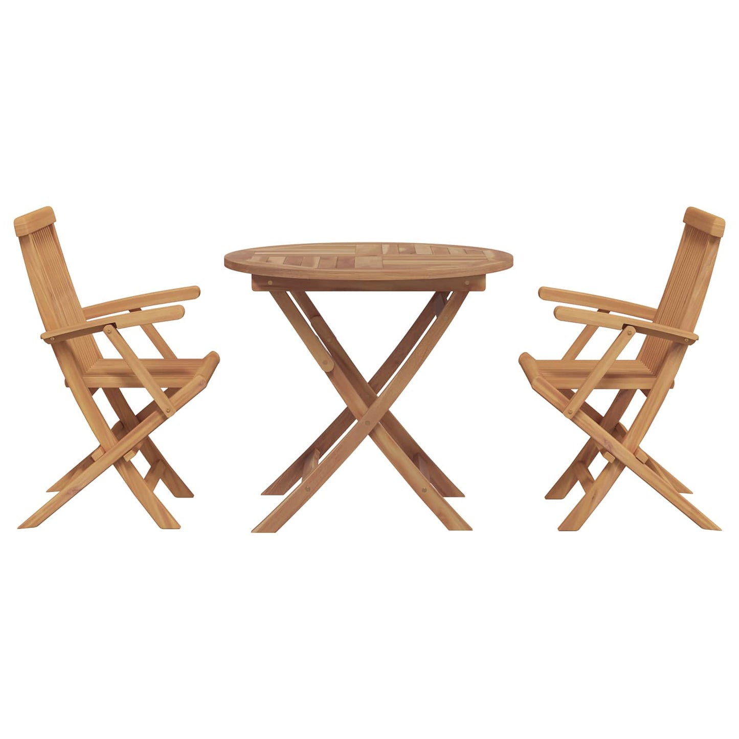 5-Tlg. Garten-Essgruppe Massivholz Teak