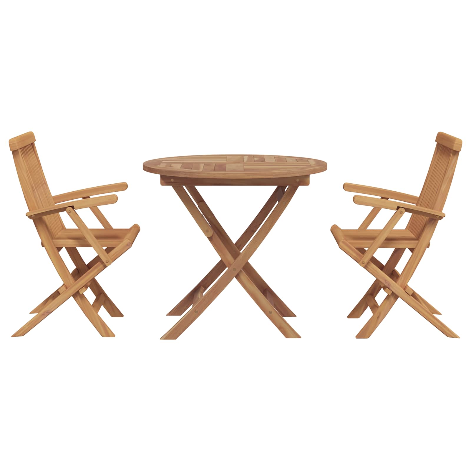 5-Tlg. Garten-Essgruppe Massivholz Teak