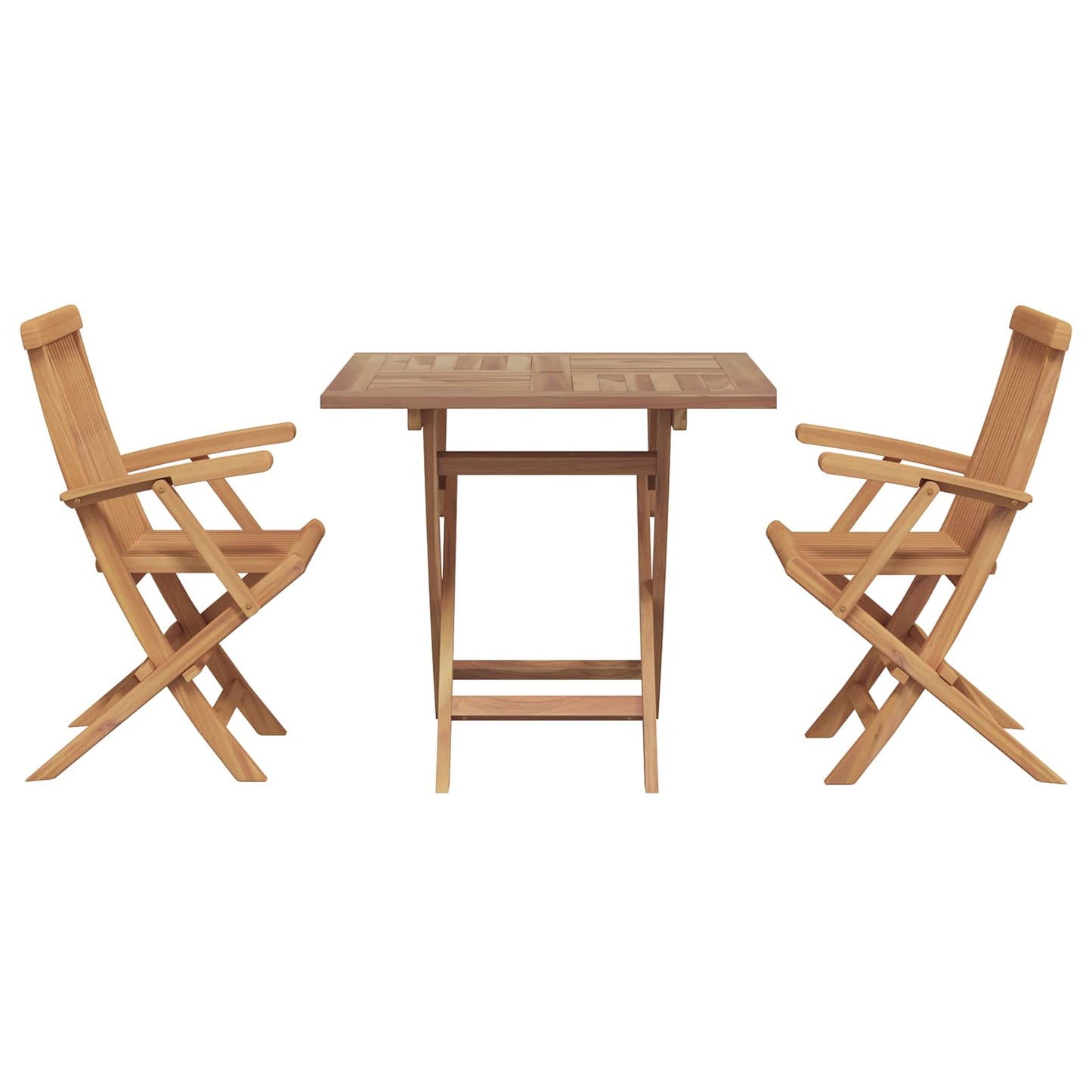 5-Tlg. Garten-Essgruppe Massivholz Teak