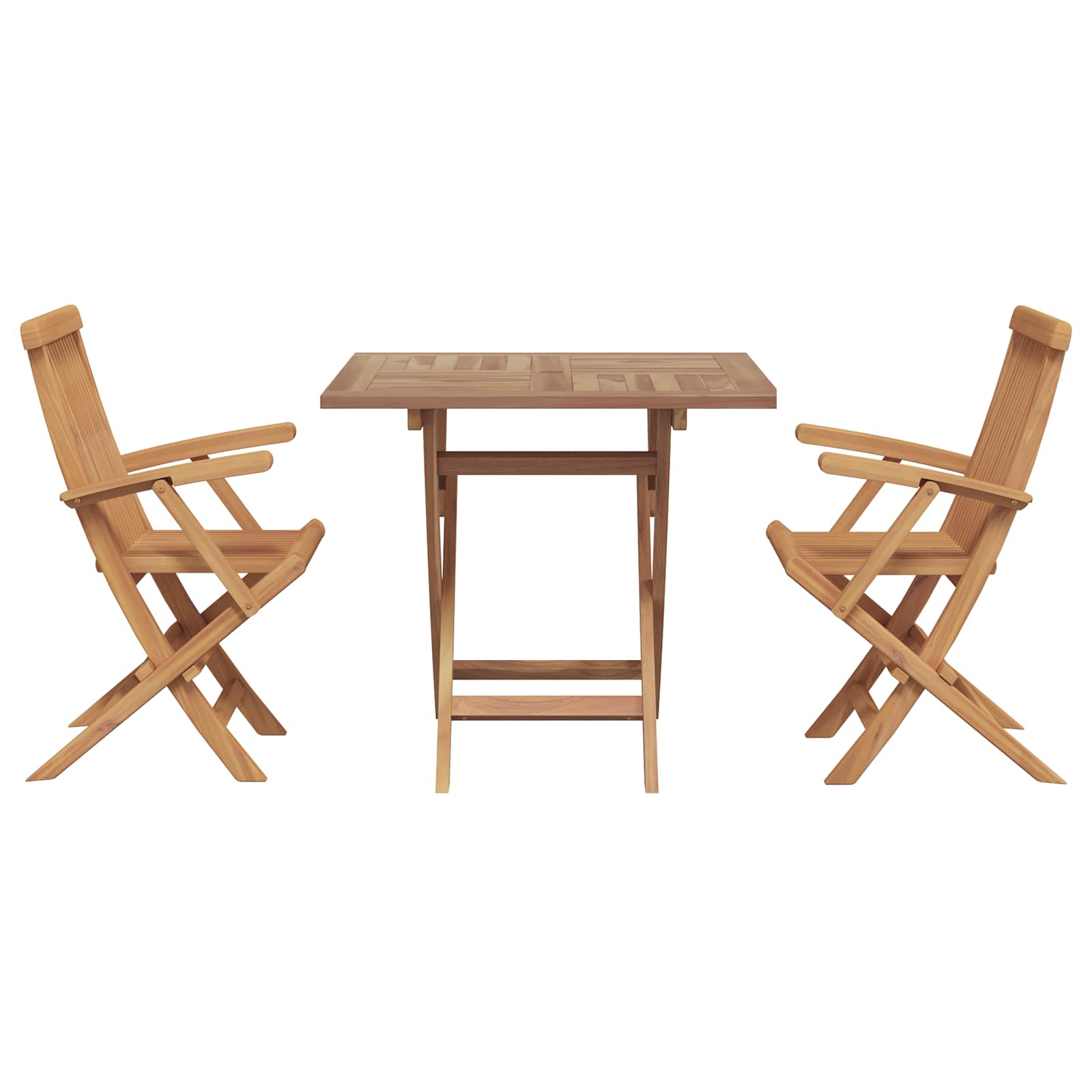 5-Tlg. Garten-Essgruppe Massivholz Teak
