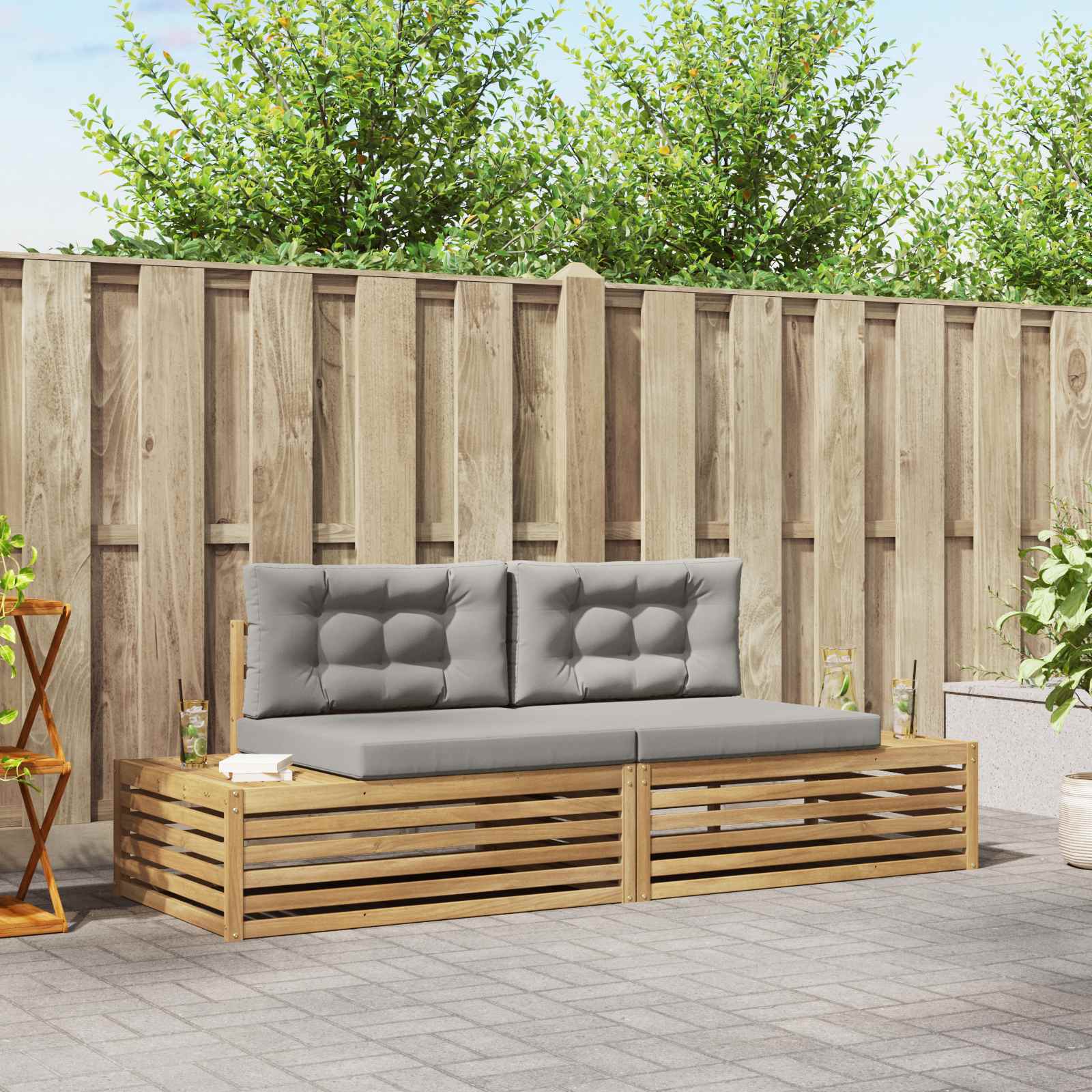 Outdoor-Sofagarnitur 3 Stück