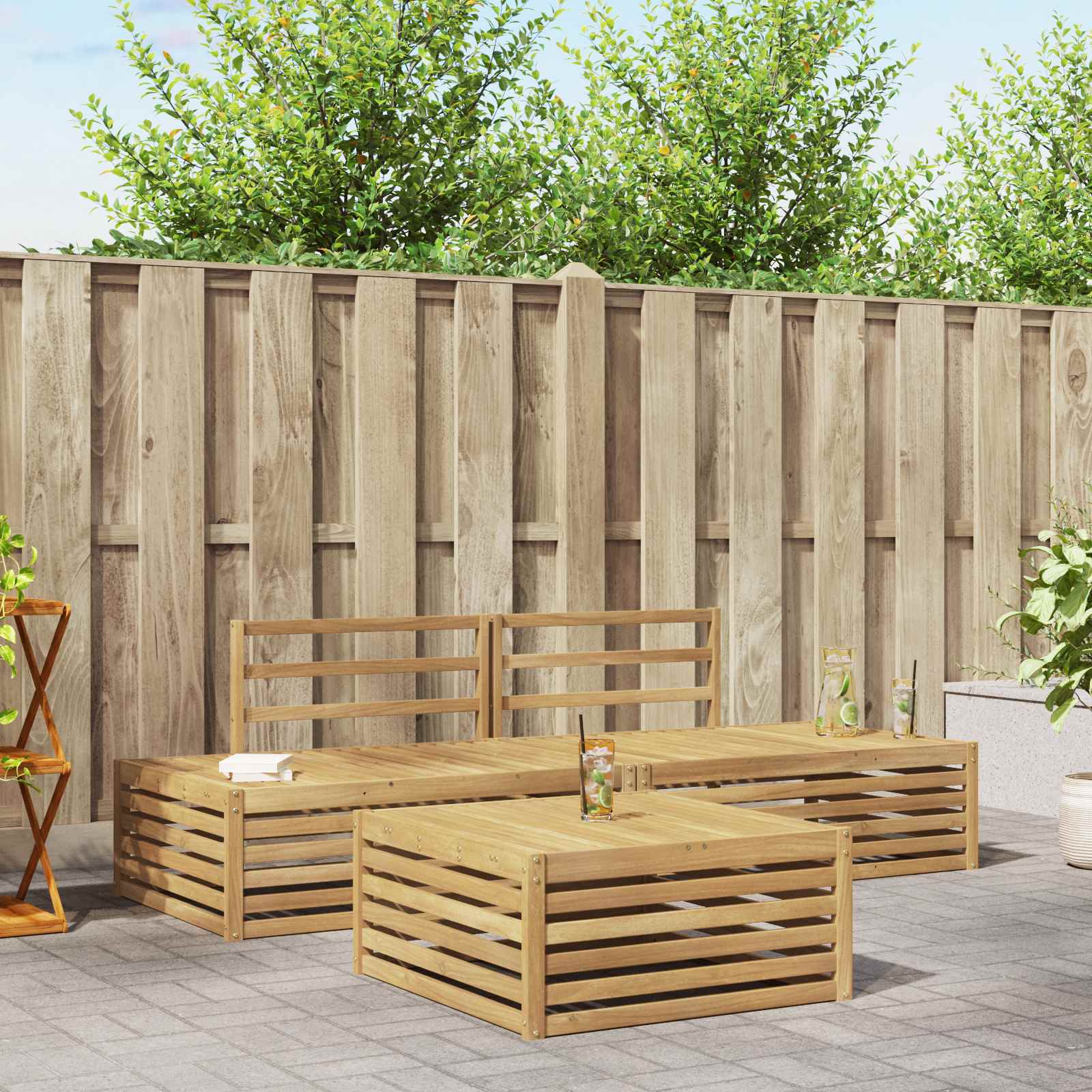 Outdoor-Sofagarnitur 4 Stück