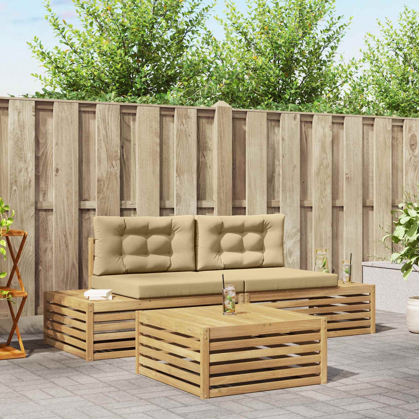 Outdoor-Sofagarnitur 4 Stück