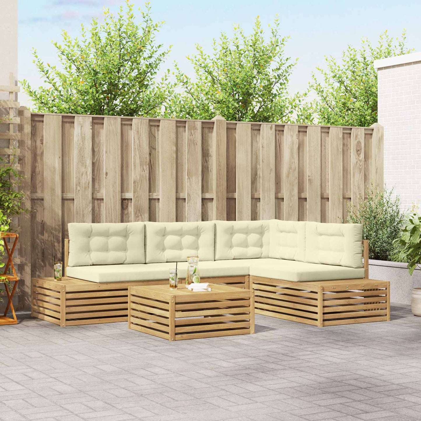 Outdoor-Sofagarnitur 6 Stück
