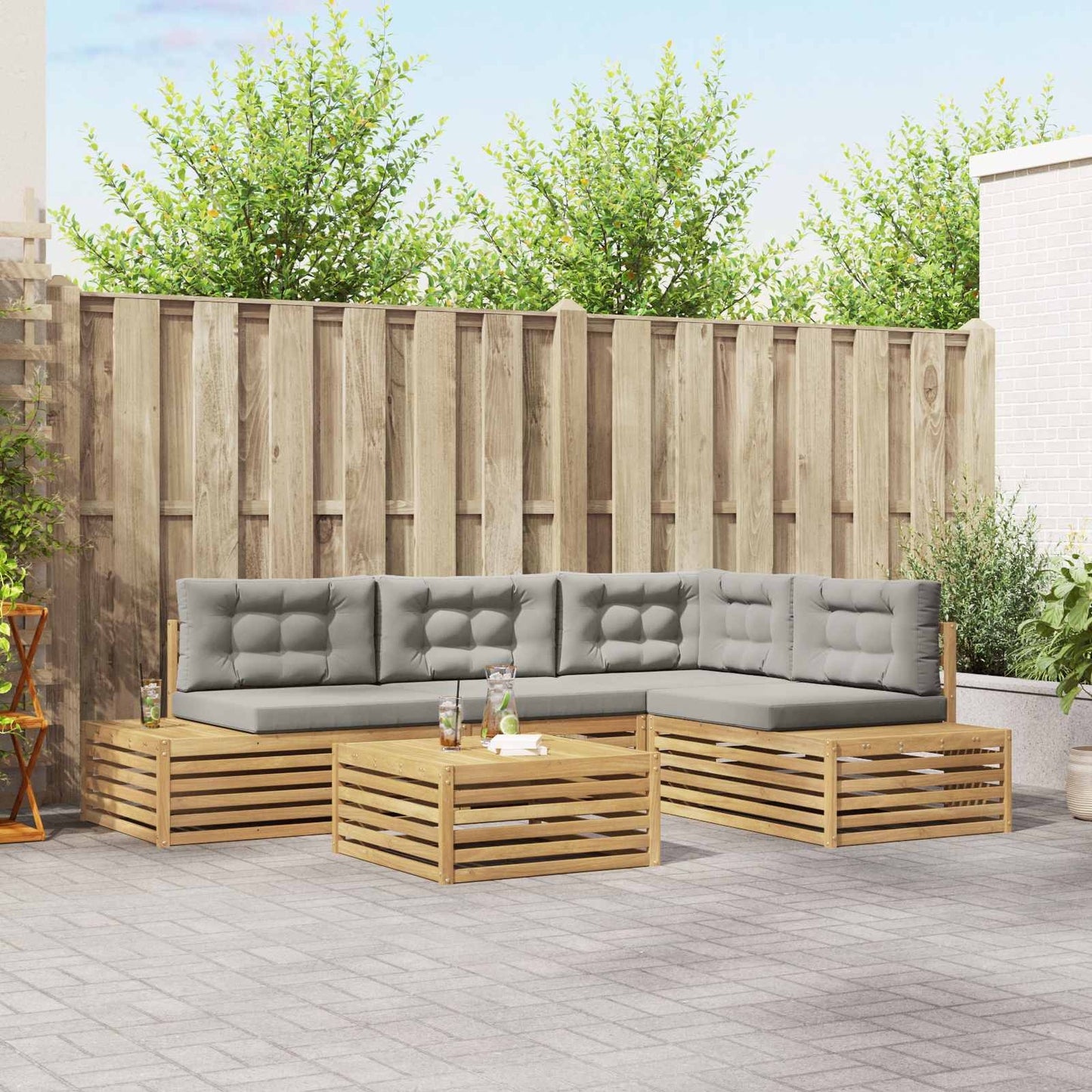 Outdoor-Sofagarnitur 6 Stück