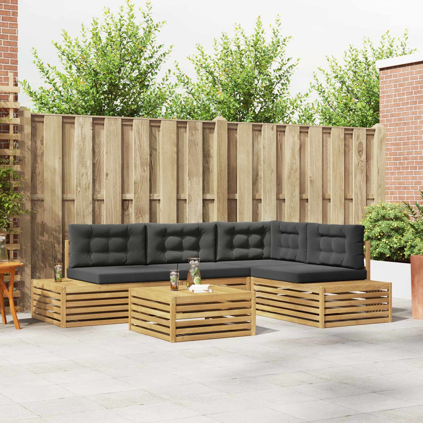 Outdoor-Sofagarnitur 6 Stück