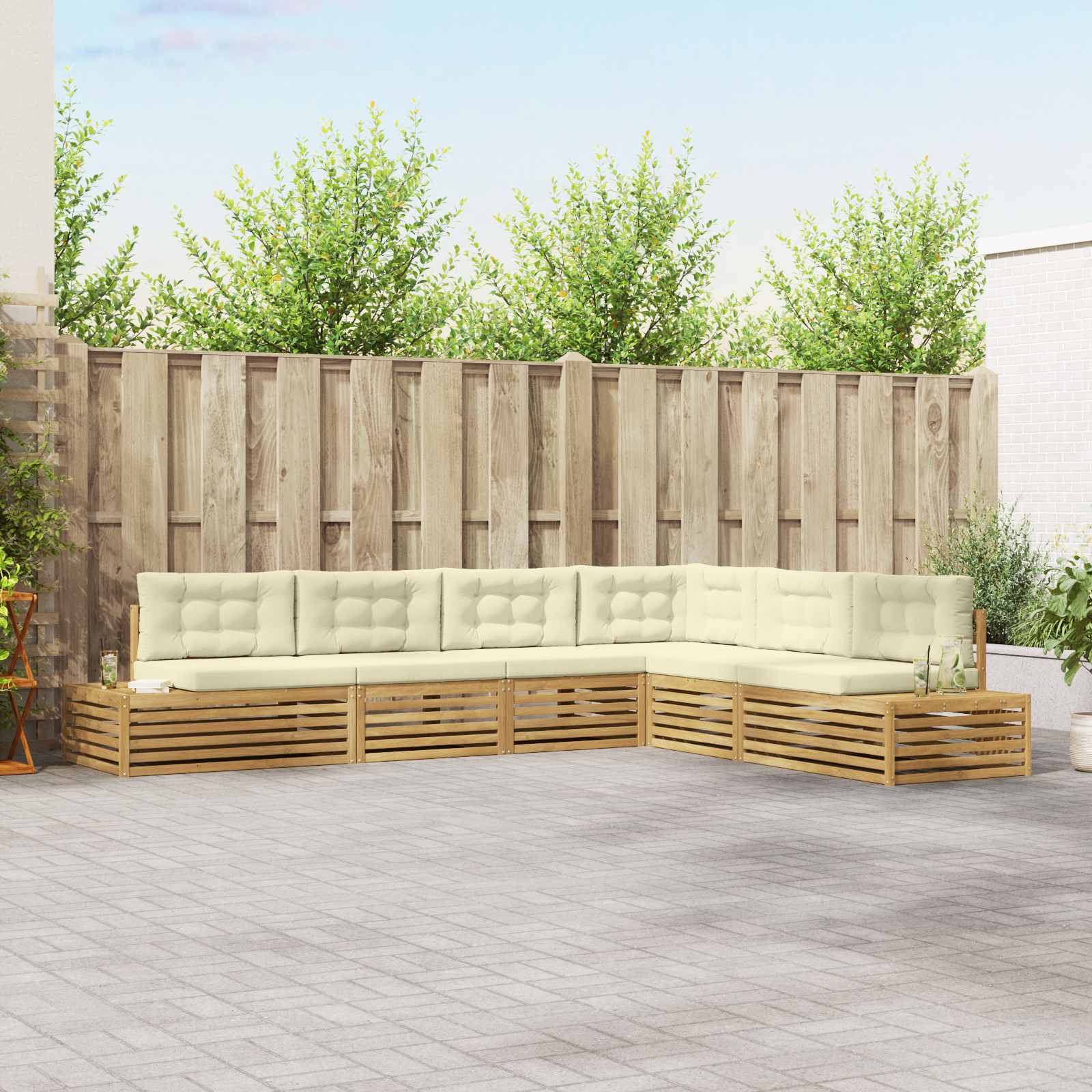 Outdoor-Sofagarnitur 7 Stück