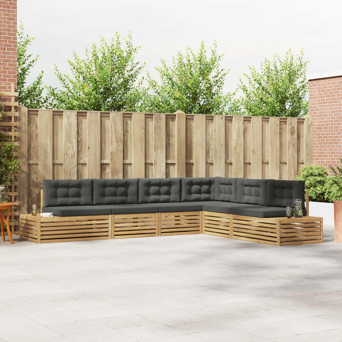 Outdoor-Sofagarnitur 7 Stück