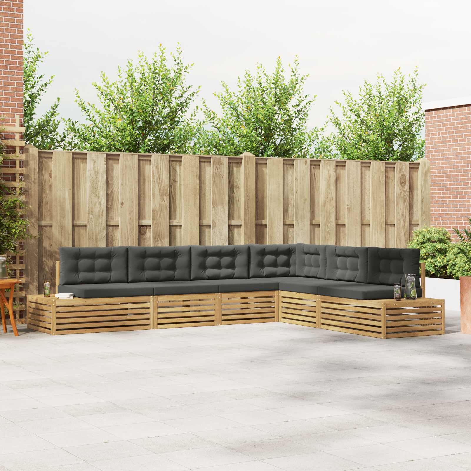 Outdoor-Sofagarnitur 7 Stück