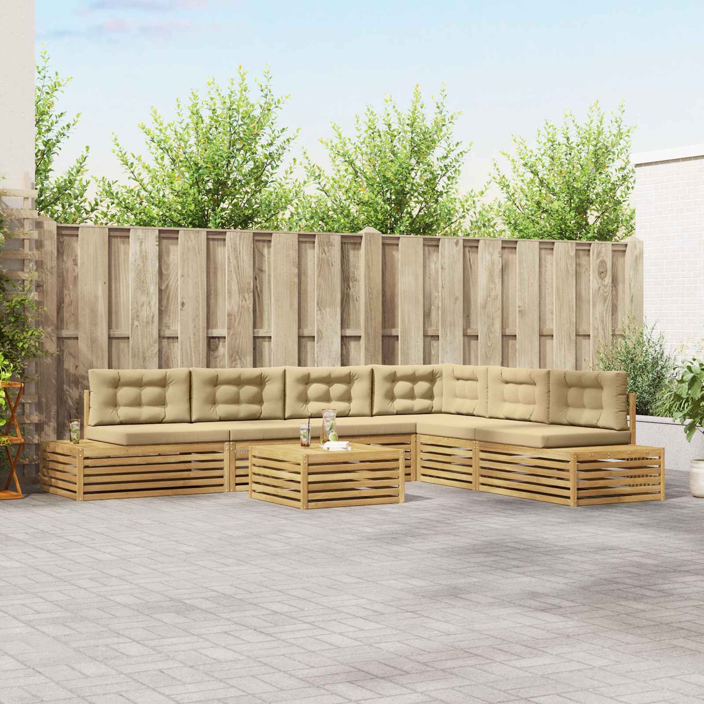 Outdoor-Sofagarnitur 8 Stück