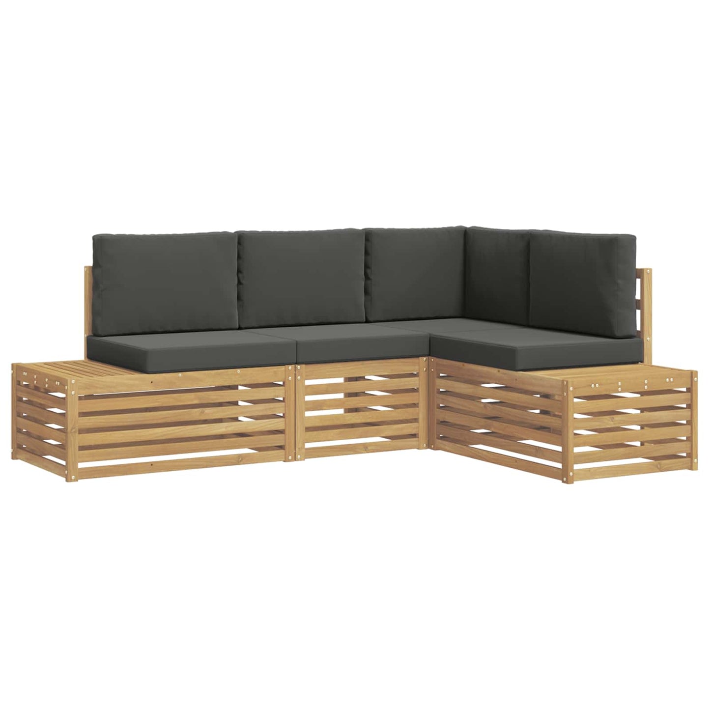 Outdoor-Sofagarnitur Mit Kissen 4 Stück