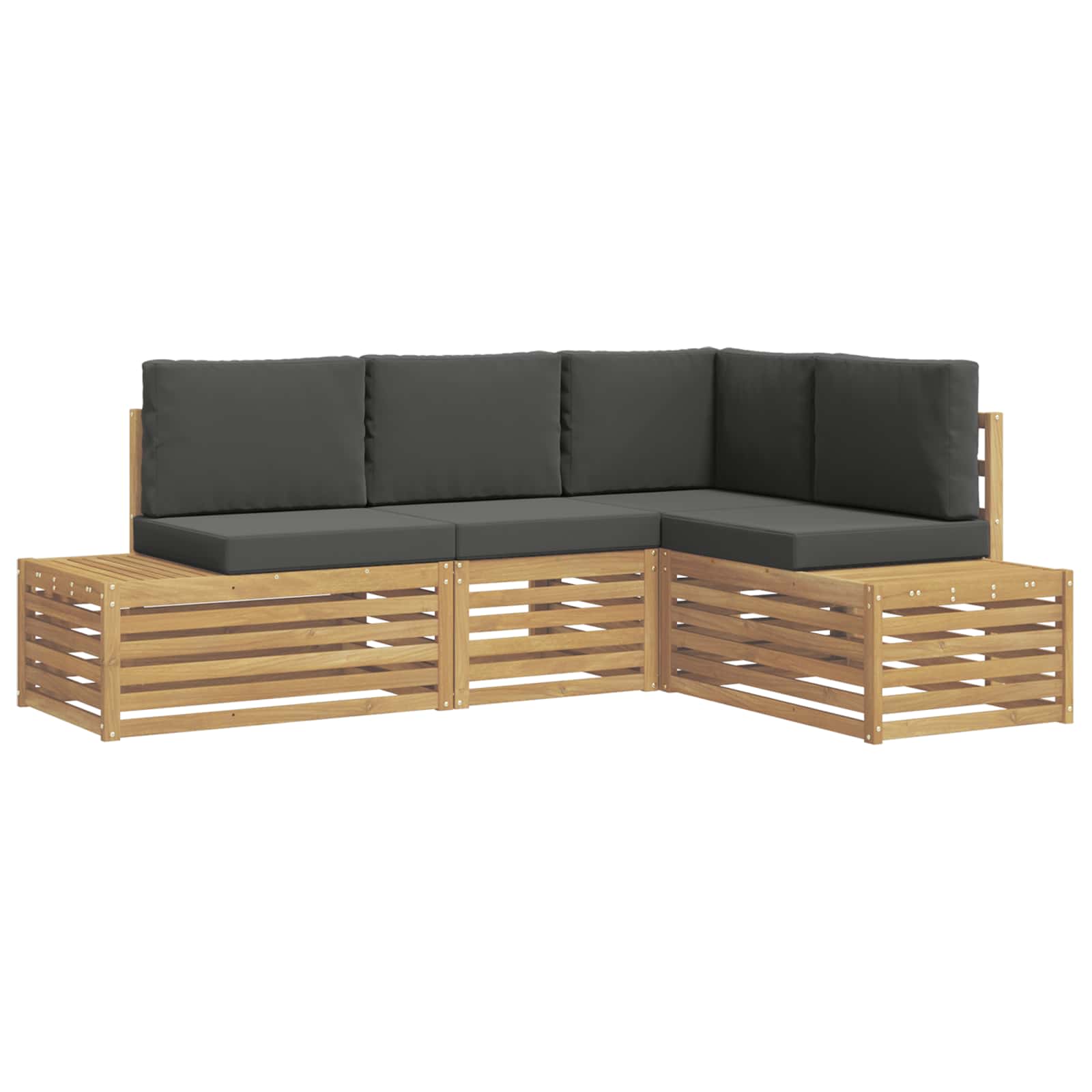 Outdoor-Sofagarnitur Mit Kissen 4 Stück