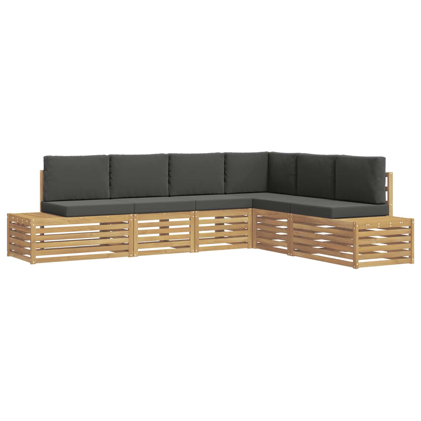 Outdoor-Sofagarnitur Mit Kissen 6 Stück