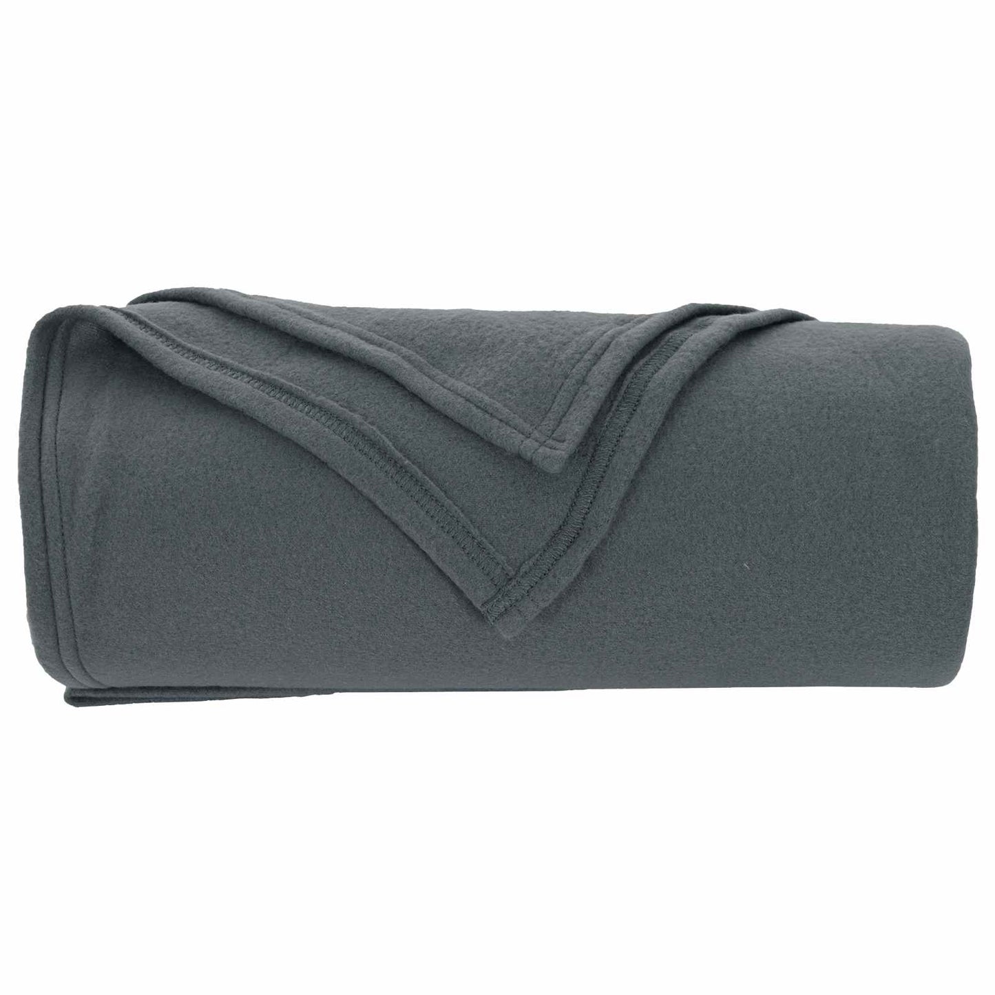 Überwurfdecke 170 X 130 Cm Fleece Dunkelgrau