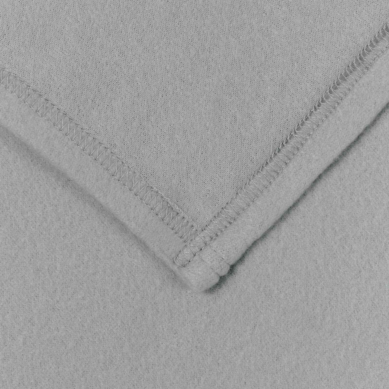 Überwurfdecke 170 X 130 Cm Fleece Grau