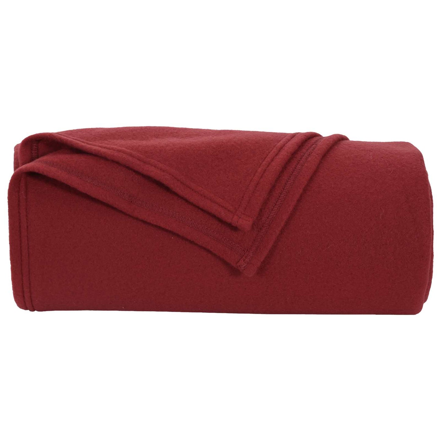 Überwurfdecke 200 X 150 Cm Fleece Bordeauxrot