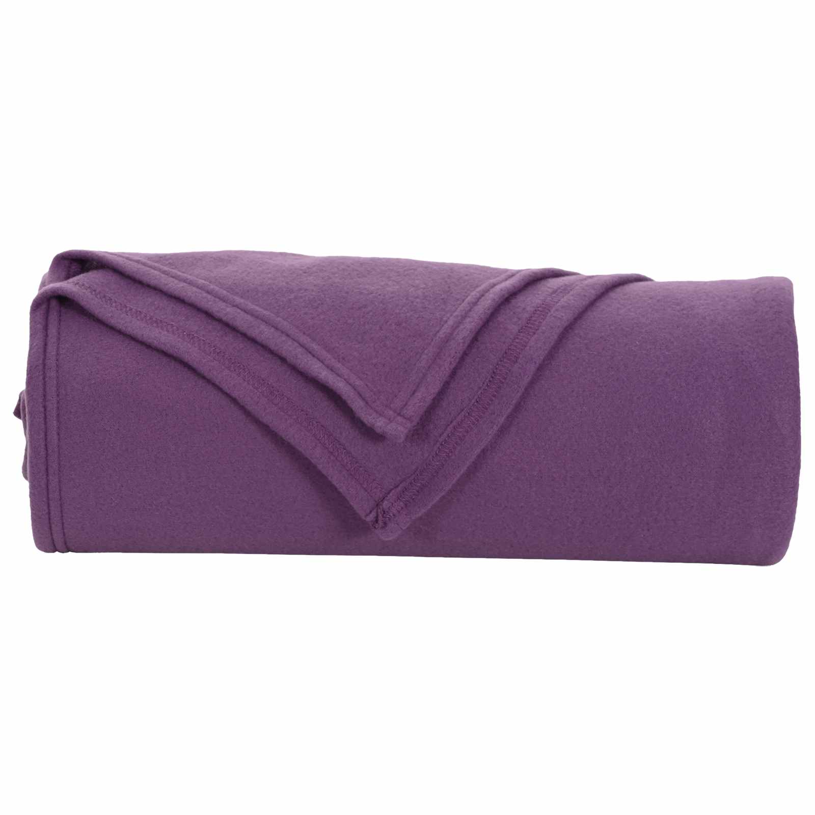 Überwurfdecke 170 X 130 Cm Fleece Lila
