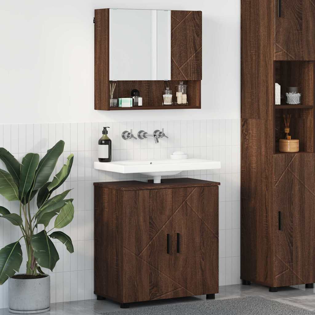 Badezimmermöbel-Set 2 Stk. 61 X 35 X 64 Cm
