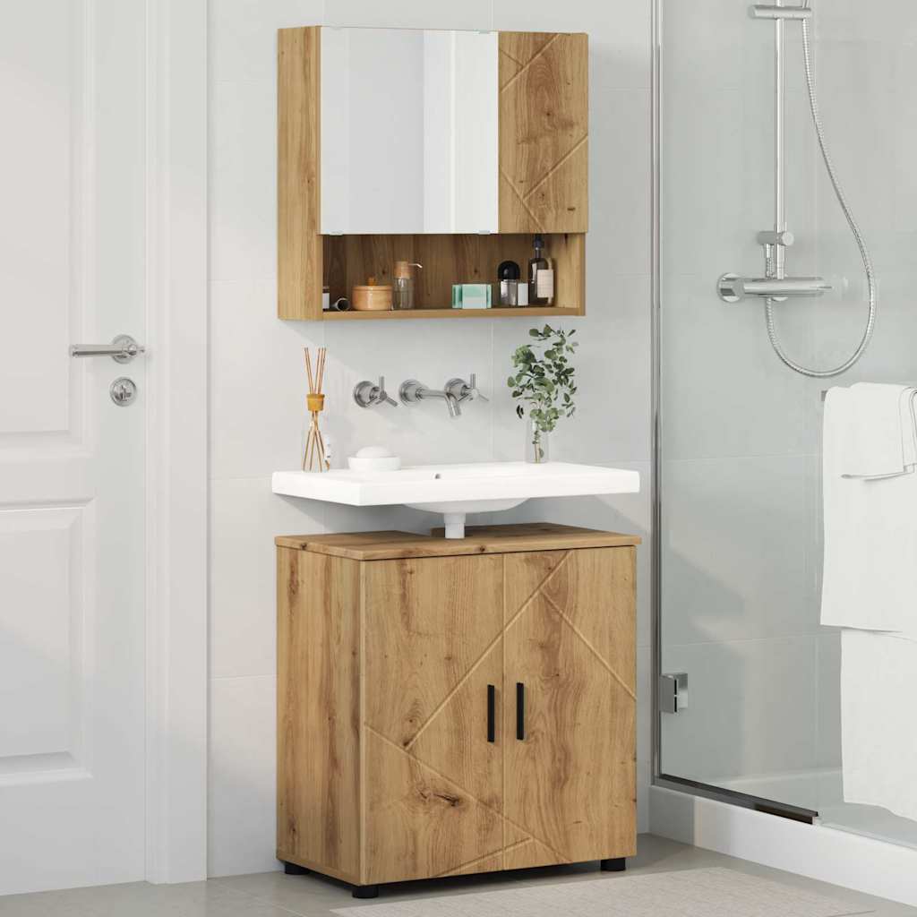 Badezimmermöbel-Set 2 Stk. 61 X 35 X 64 Cm