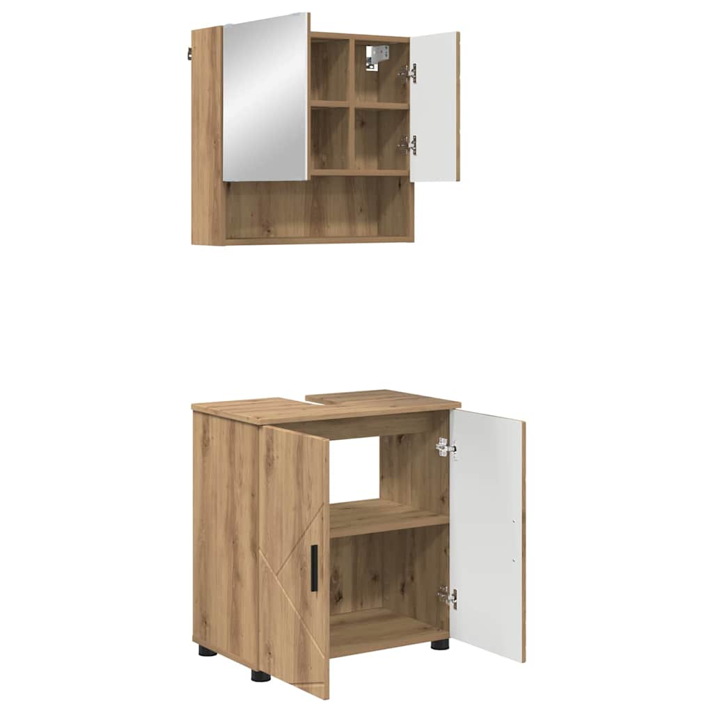Badezimmermöbel-Set 2 Stk. 61 X 35 X 64 Cm