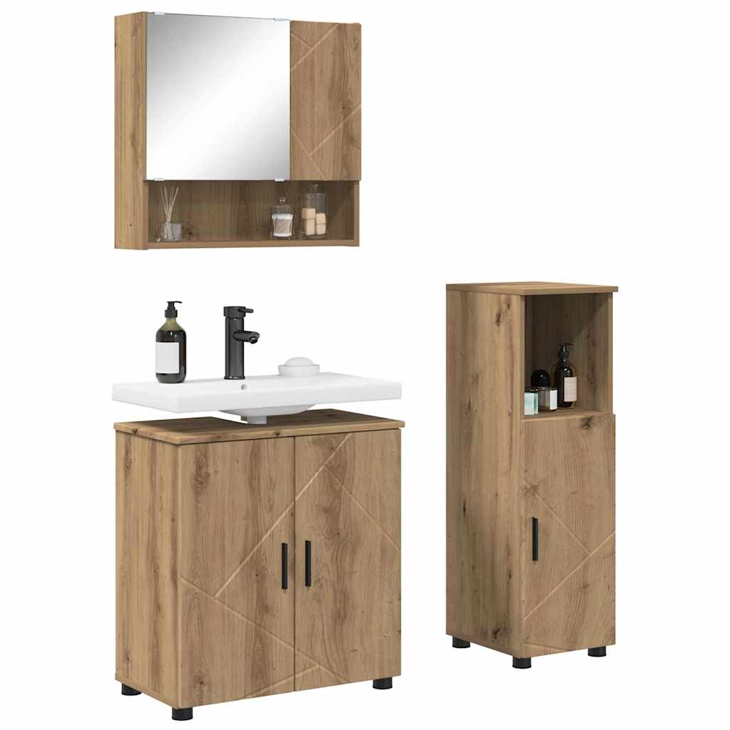 Badezimmermöbel-Set 3 Stk. 61 X 35 X 64 Cm